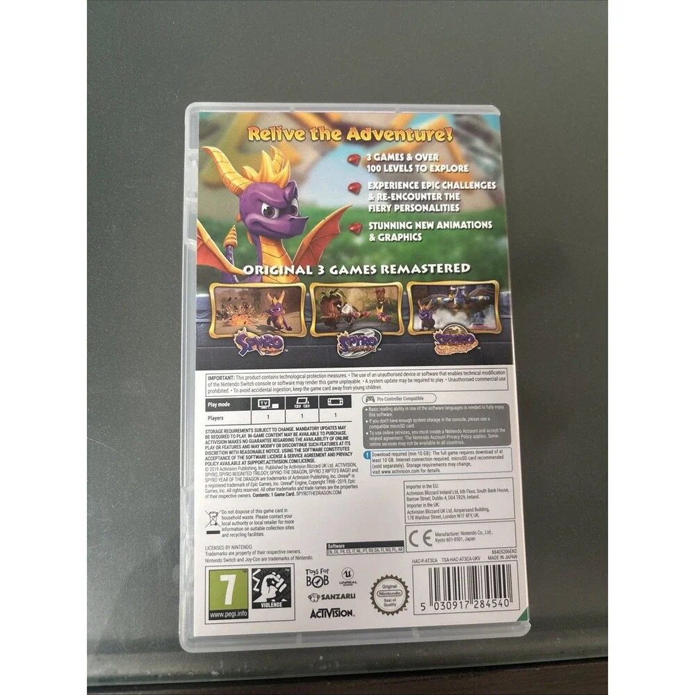 Spyro Reignited Trilogy Nintendo Switch
